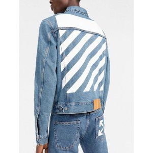 OFF-WHITE Diagonal Tab Slim Denim Jacket